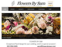 Tablet Screenshot of flowersbysam.com